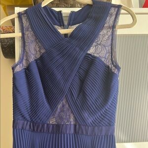 BCBGMaxAzria Navy Lace Detail Dress